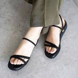 日本製 カジュアル 2way ベルト サンダル ローヒール ぺたんこ | SHOE FANTASY | 詳細画像27 