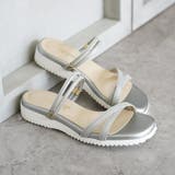 日本製 カジュアル 2way ベルト サンダル ローヒール ぺたんこ | SHOE FANTASY | 詳細画像42 