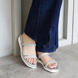 日本製 カジュアル 2way ベルト サンダル ローヒール ぺたんこ | SHOE FANTASY | 詳細画像44 