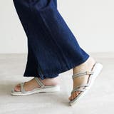 日本製 カジュアル 2way ベルト サンダル ローヒール ぺたんこ | SHOE FANTASY | 詳細画像48 