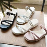 日本製 カジュアル 2way ベルト サンダル ローヒール ぺたんこ | SHOE FANTASY | 詳細画像22 