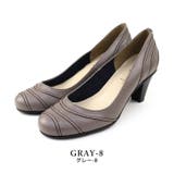 gray-8 | 日本製 シンプルステッチパンプス 結婚式 | SHOE FANTASY