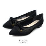 black | 日本製 ドットチュール バレエシューズ | SHOE FANTASY