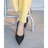 日本製 ポインテッドトゥ トゥキャップ パンプス ローヒール 幅広 | SHOE FANTASY | 詳細画像20 