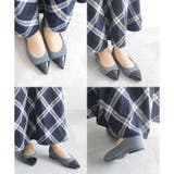 日本製 ポインテッドトゥ トゥキャップ パンプス ローヒール 幅広 | SHOE FANTASY | 詳細画像29 