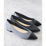 日本製 ポインテッドトゥ トゥキャップ パンプス ローヒール 幅広 | SHOE FANTASY | 詳細画像31 