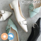 日本製 ポインテッドトゥ バックル レインパンプス 晴雨兼用 | SHOE FANTASY | 詳細画像1