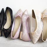 日本製 ポインテッドトゥ レースチュール バレエパンプス | SHOE FANTASY | 詳細画像19