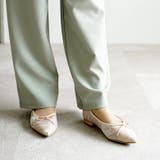 日本製 ポインテッドトゥ レースチュール バレエパンプス | SHOE FANTASY | 詳細画像35