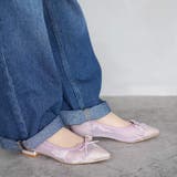 日本製 ポインテッドトゥ レースチュール バレエパンプス | SHOE FANTASY | 詳細画像39