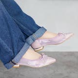 日本製 ポインテッドトゥ レースチュール バレエパンプス | SHOE FANTASY | 詳細画像40