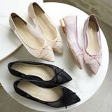 日本製 ポインテッドトゥ レースチュール バレエパンプス | SHOE FANTASY | 詳細画像20
