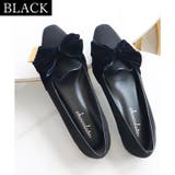 日本製 ベルベットリボン オペラパンプス ローヒール 幅広 | SHOE FANTASY | 詳細画像13
