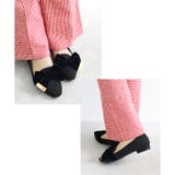 日本製 ベルベットリボン オペラパンプス ローヒール 幅広 | SHOE FANTASY | 詳細画像17