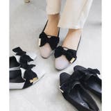 日本製 ベルベットリボン オペラパンプス ローヒール 幅広 | SHOE FANTASY | 詳細画像33