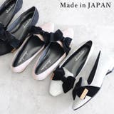 日本製 ベルベットリボン オペラパンプス ローヒール 幅広 | SHOE FANTASY | 詳細画像1