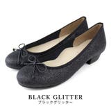 blackグリッター | 日本製 リボン バレエシューズ | SHOE FANTASY