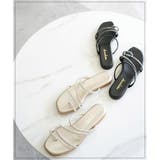 日本製 ビジューバンド ストラップサンダル ビーチサンダル ビーサン | SHOE FANTASY | 詳細画像4 