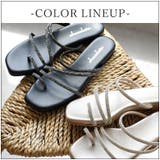 日本製 ビジューバンド ストラップサンダル ビーチサンダル ビーサン | SHOE FANTASY | 詳細画像12 