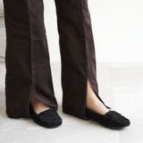 日本製 本革 モカシンシューズ 柔らかい ローヒール ぺたんこ フリンジ | SHOE FANTASY | 詳細画像22 