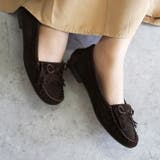 日本製 本革 モカシンシューズ 柔らかい ローヒール ぺたんこ フリンジ | SHOE FANTASY | 詳細画像24 