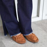 日本製 本革 モカシンシューズ 柔らかい ローヒール ぺたんこ フリンジ | SHOE FANTASY | 詳細画像30 