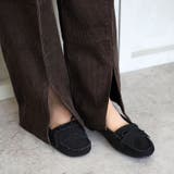 日本製 本革 モカシンシューズ 柔らかい ローヒール ぺたんこ フリンジ | SHOE FANTASY | 詳細画像19 