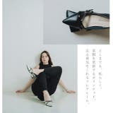 日本製 ポインテッドトゥ クロスベルト レインパンプス 晴雨兼用 | SHOE FANTASY | 詳細画像10 