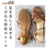 日本製 キャンバス地 クロスベルト ミュールサンダル | SHOE FANTASY | 詳細画像8 