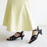 日本製 キャンバス地 クロスベルト ミュールサンダル | SHOE FANTASY | 詳細画像25 