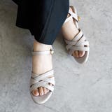 日本製 キャンバス地 クロスベルト ミュールサンダル | SHOE FANTASY | 詳細画像36 