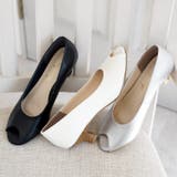 オープントゥパンプス カラバリ豊富 ウエッジソール | SHOE FANTASY | 詳細画像4 