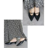 日本製 ポインテッドトゥ バンド ストラップ ミュール パンプス | SHOE FANTASY | 詳細画像16 