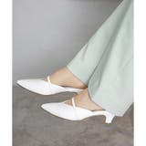 日本製 ポインテッドトゥ バンド ストラップ ミュール パンプス | SHOE FANTASY | 詳細画像28 