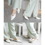 日本製 ポインテッドトゥ バンド ストラップ ミュール パンプス | SHOE FANTASY | 詳細画像31 