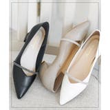 日本製 Vカット ビジューバンドパンプス 晴雨兼用 レイン | SHOE FANTASY | 詳細画像2