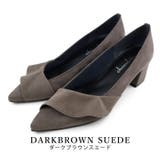 darkbrown-s | 日本製 ポインテッドトゥ ラッフルフリル パンプス | SHOE FANTASY