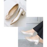日本製 アーモンドトゥ パールバックル パンプス  | SHOE FANTASY | 詳細画像26 
