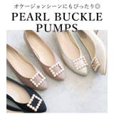 日本製 アーモンドトゥ パールバックル パンプス  | SHOE FANTASY | 詳細画像4 