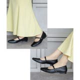 日本製 幅広 ストレッチスクエアパンプス | SHOE FANTASY | 詳細画像17 