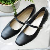 日本製 幅広 ストレッチスクエアパンプス | SHOE FANTASY | 詳細画像16 