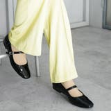 日本製 幅広 ストレッチスクエアパンプス | SHOE FANTASY | 詳細画像12 