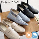 日本製 スクエアトゥ コインローファー 晴雨兼用 レイン | SHOE FANTASY | 詳細画像1
