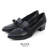 black | 日本製 グログランリボン ポインテッドトゥ | SHOE FANTASY