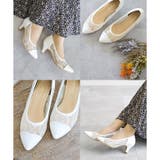 日本製 ポインテッド チュールパンプス 6cmヒール 花柄 水玉 合皮 | SHOE FANTASY | 詳細画像26 