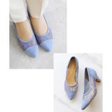 日本製 ポインテッド チュールパンプス 6cmヒール 花柄 水玉 合皮 | SHOE FANTASY | 詳細画像30 