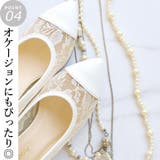 日本製 ポインテッド チュールパンプス 6cmヒール 花柄 水玉 合皮 | SHOE FANTASY | 詳細画像15 