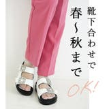 日本製 ダブルビジュー フラットサンダル 痛くない 柔らかい | SHOE FANTASY | 詳細画像14