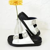 日本製 ダブルビジュー フラットサンダル 痛くない 柔らかい | SHOE FANTASY | 詳細画像28