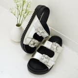 日本製 ダブルビジュー フラットサンダル 痛くない 柔らかい | SHOE FANTASY | 詳細画像34